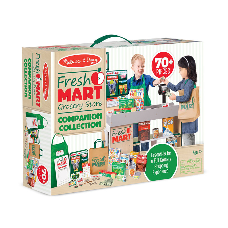 Melissa Doug Grocery Companion Play Food Set Reviews Wayfair